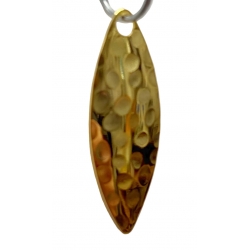 Willowleaf Blade: #3 Gold Hammered .018 inch Thick